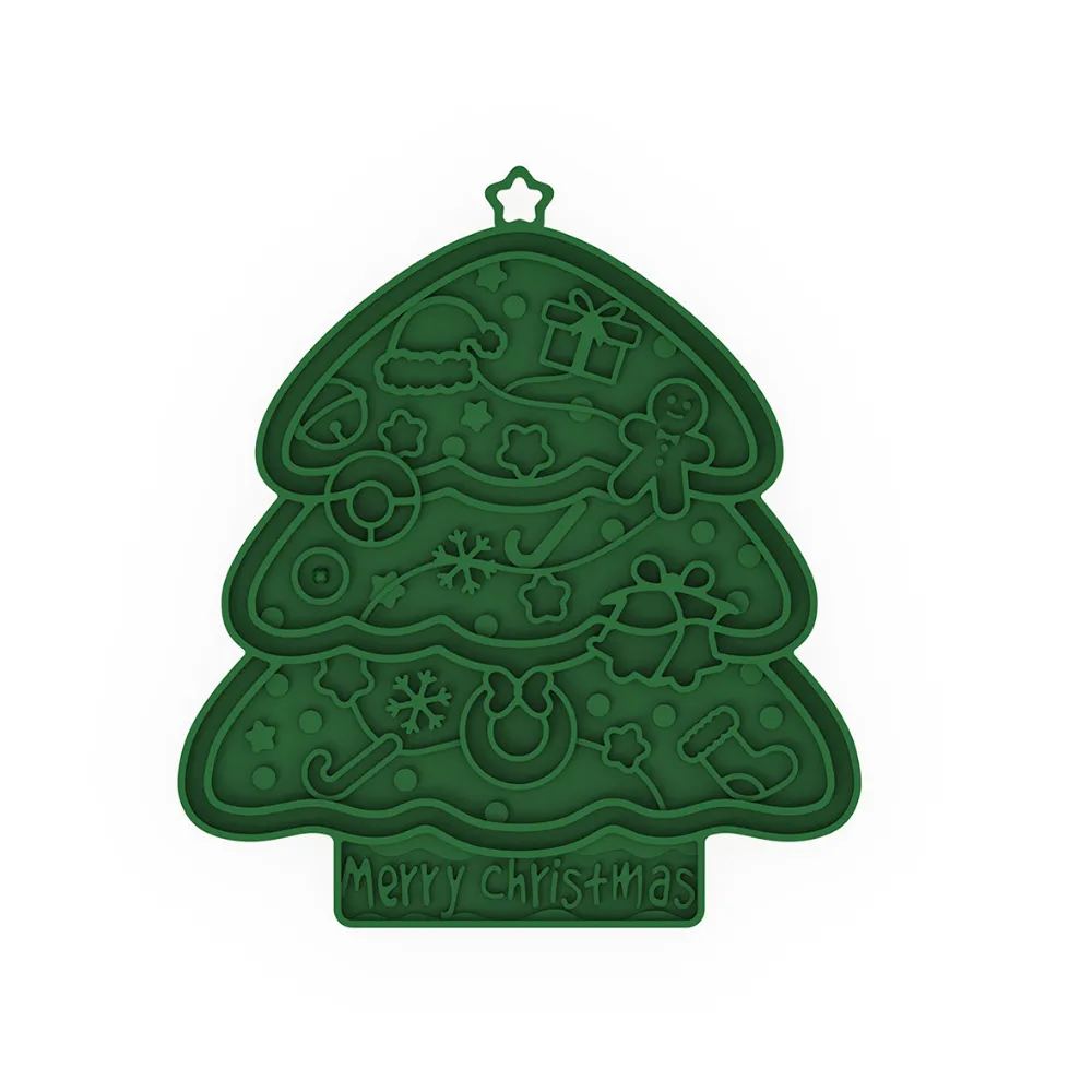 Pet Christmas silicone mat (3) Pet Christmas silicone mat (3)