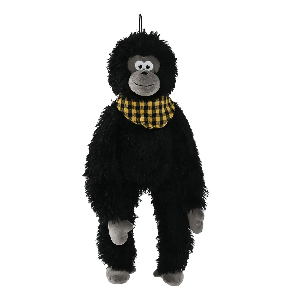 Cute Black Ape Style Hangable Squeaky Crinkly Dog Companion Toy5 Cute Black Ape Style Hangable Squeaky Crinkly Dog Companion Toy5