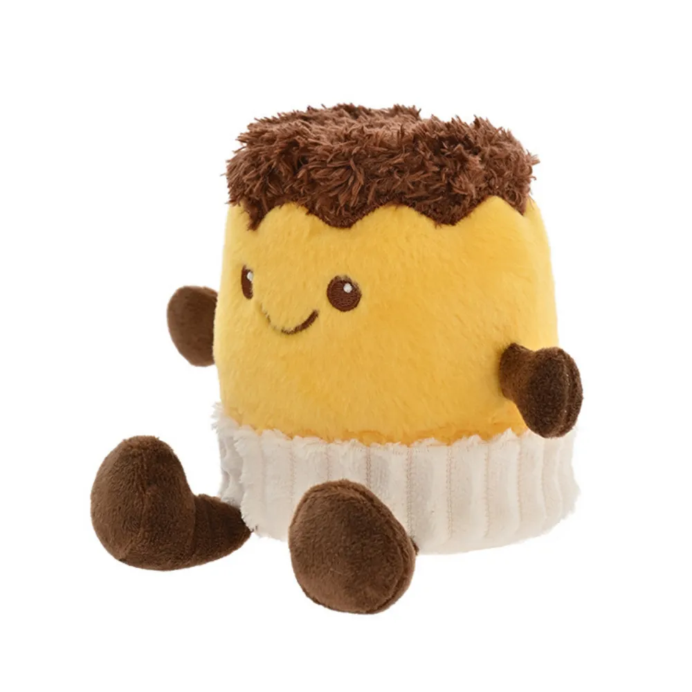 caramel pudding plush dog toy soft squeaky pet toy for dogs wholesale