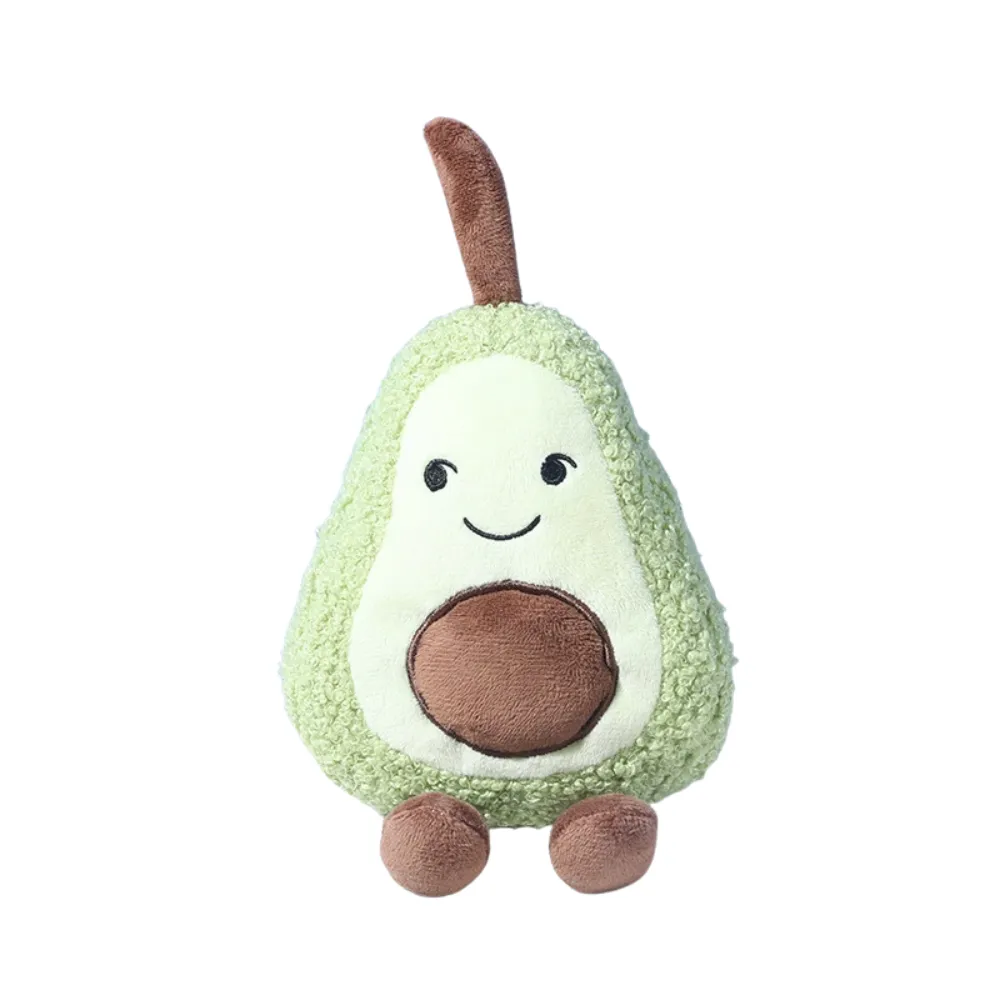 avocado shaped dog plush toy with squeaker soft chew toy for small dogs