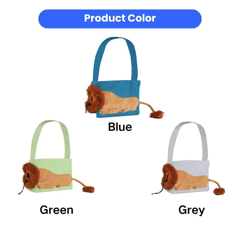 cat carrier tote bag available in blue green and grey canvas options cute pet shoulder bag design