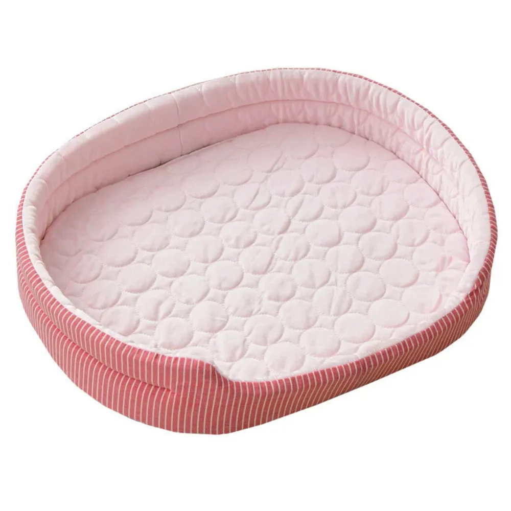  pink cooling pet bed soft cute dog cat bed breathable washable