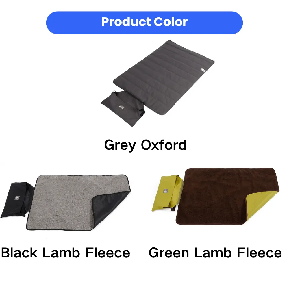 dog outdoor mat color options grey oxford black fleece green fleece portable pet mat