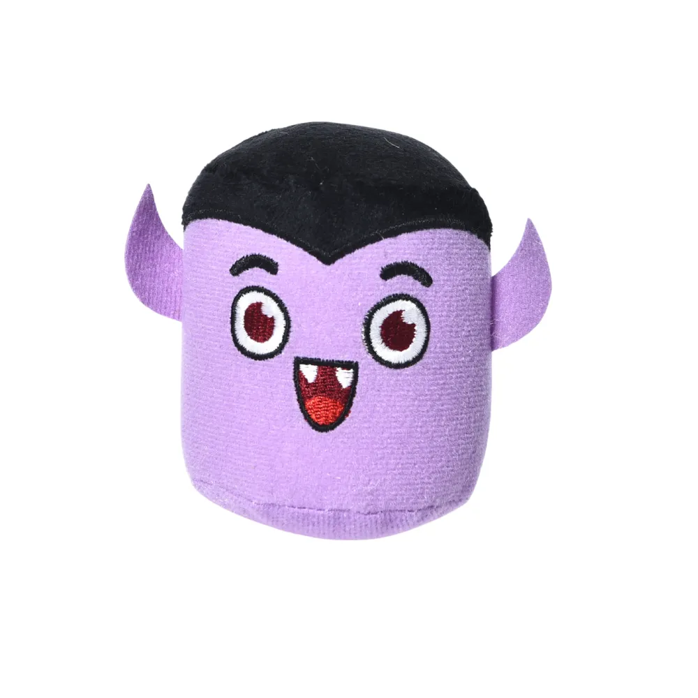 Vampire Dog Toy Plush Halloween Squeaky Toy Wholesale purple vampire plush dog toy halloween squeaky soft dog toy bulk