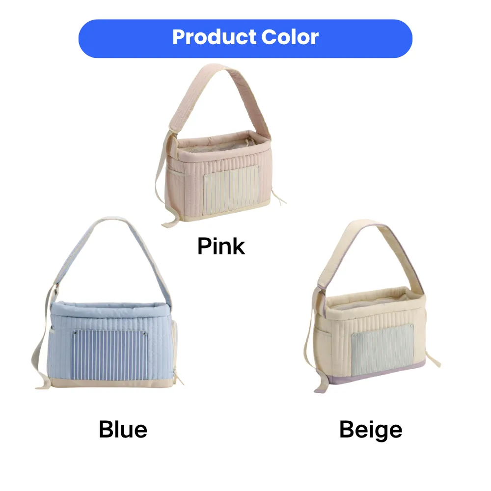 pet carrier bag available in pink blue and beige color options soft portable dog carrier