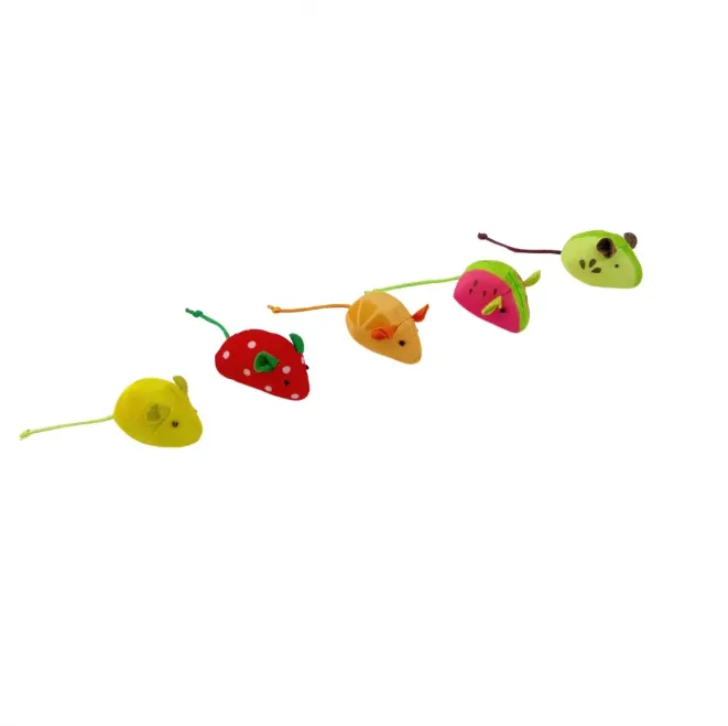 5 Pack Fruit Series Mouse Interactive Toy for Cats