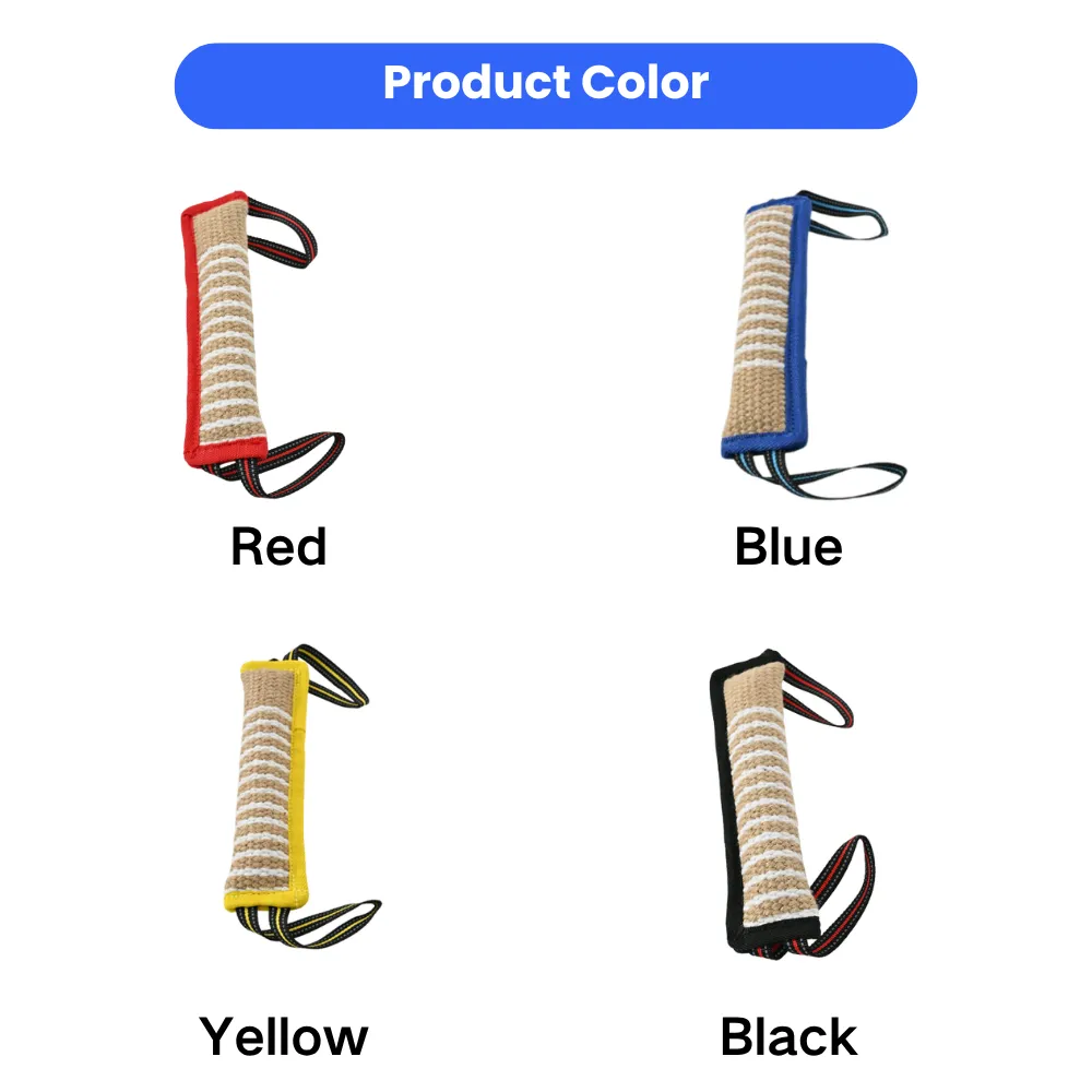 durable dog chew toy available in red blue yellow and black color options