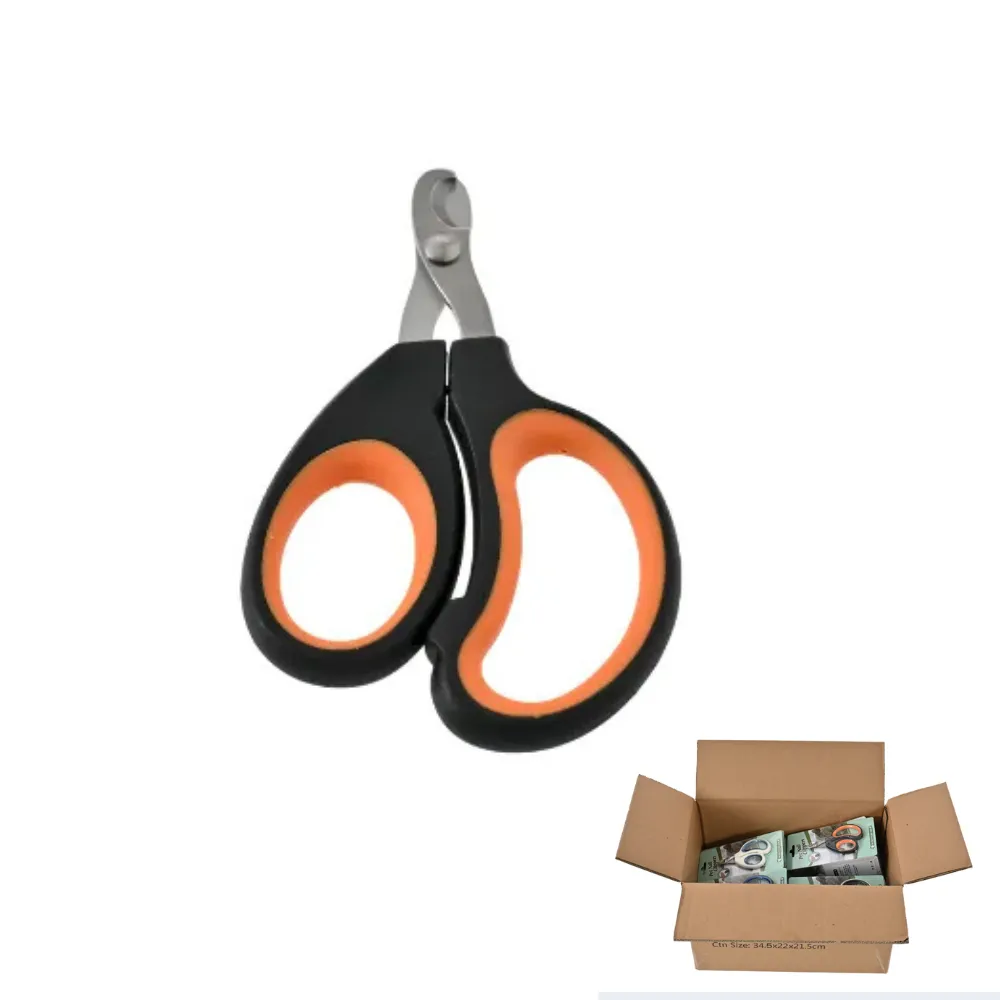orange cat nail clippers durable design pet grooming wholesale supply
