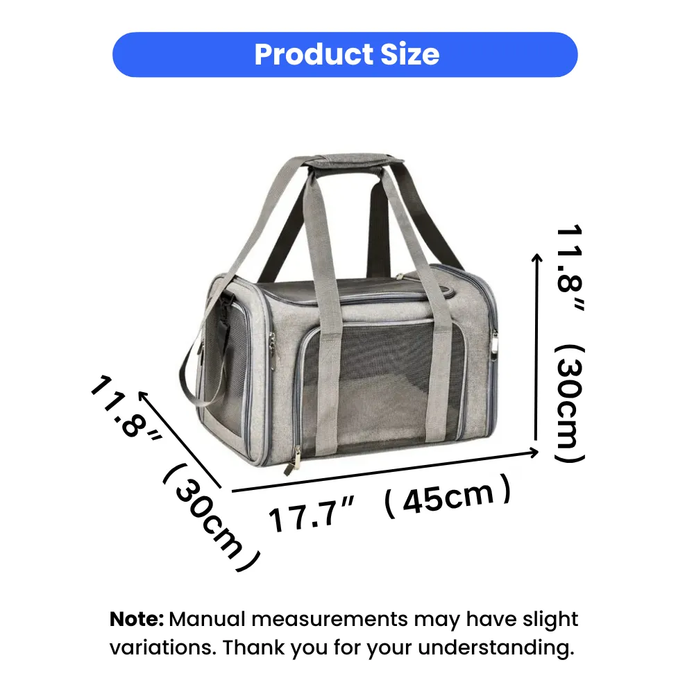 dog carrier bag dimensions 45cm 30cm 30cm pet travel carrier size chart