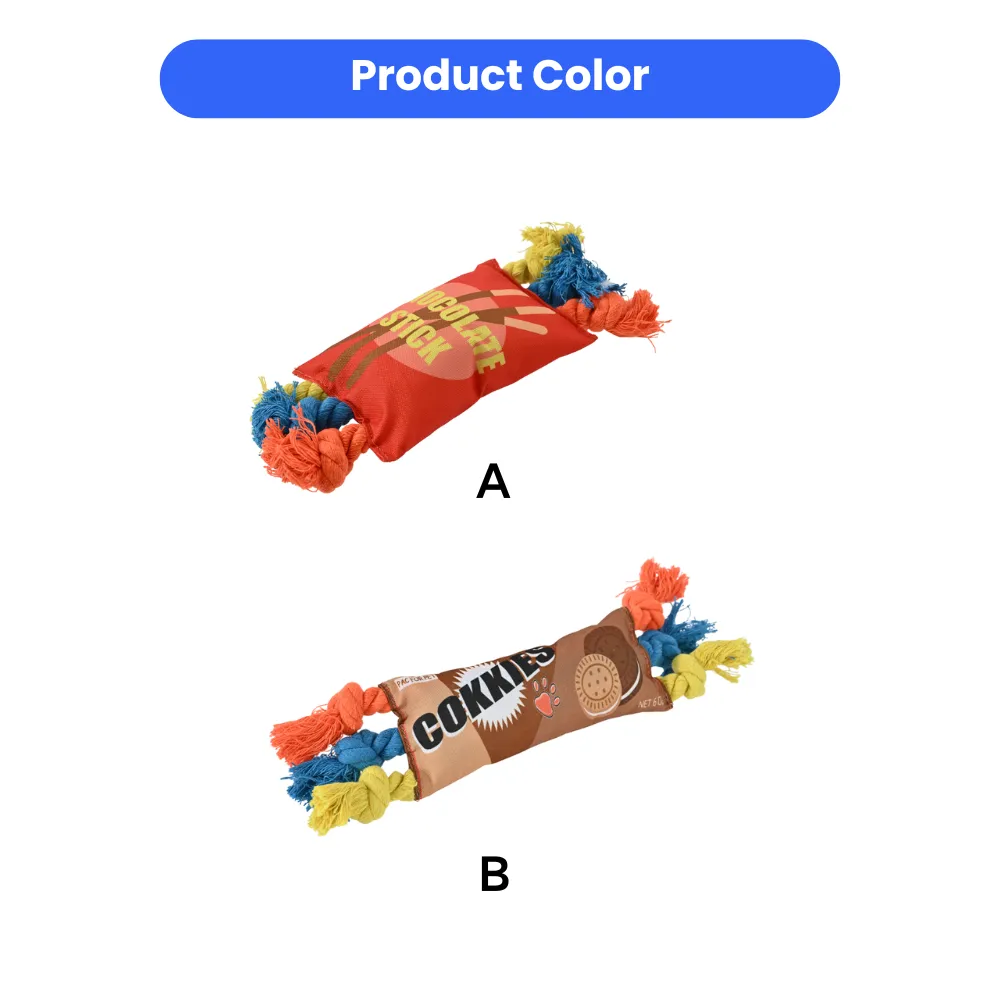 dog rope toy bulk color options cookie stick design cotton rope chew toy