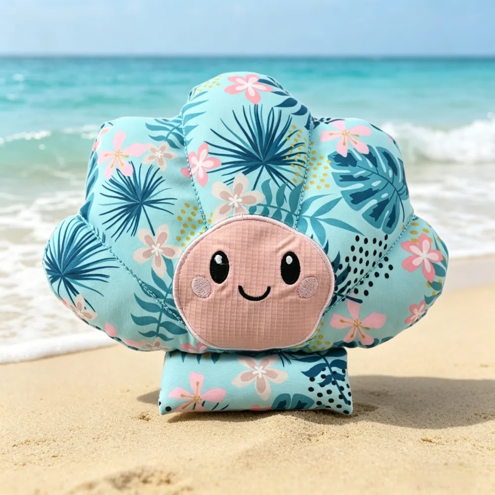 Seashell Dog Toy Plush Chew Toy Tropical Beach Pet Toy Bulk Petfairs seashell dog toy plush chew toy tropical beach pet toy soft durable dog toy bulk wholesale