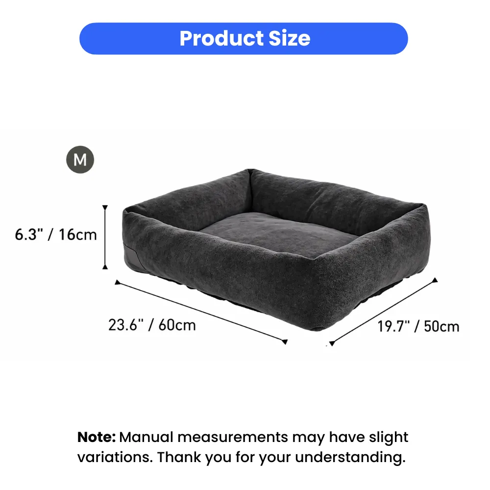 medium size washable pet sofa bed dimensions 23.6 x 19.7 x 6.3 inch for small breed dogs