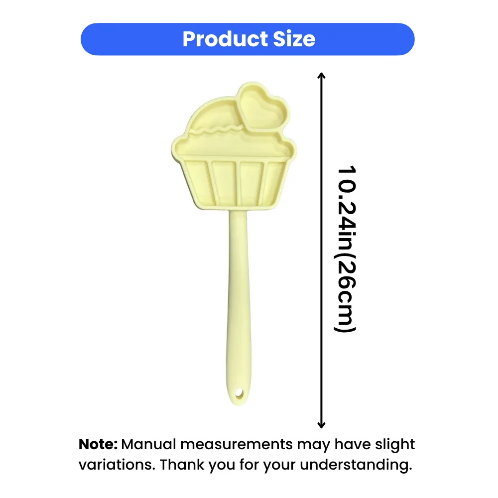 Silicone dog licking treat stick measuring 10.24 inches 26cm with ergonomic handle design