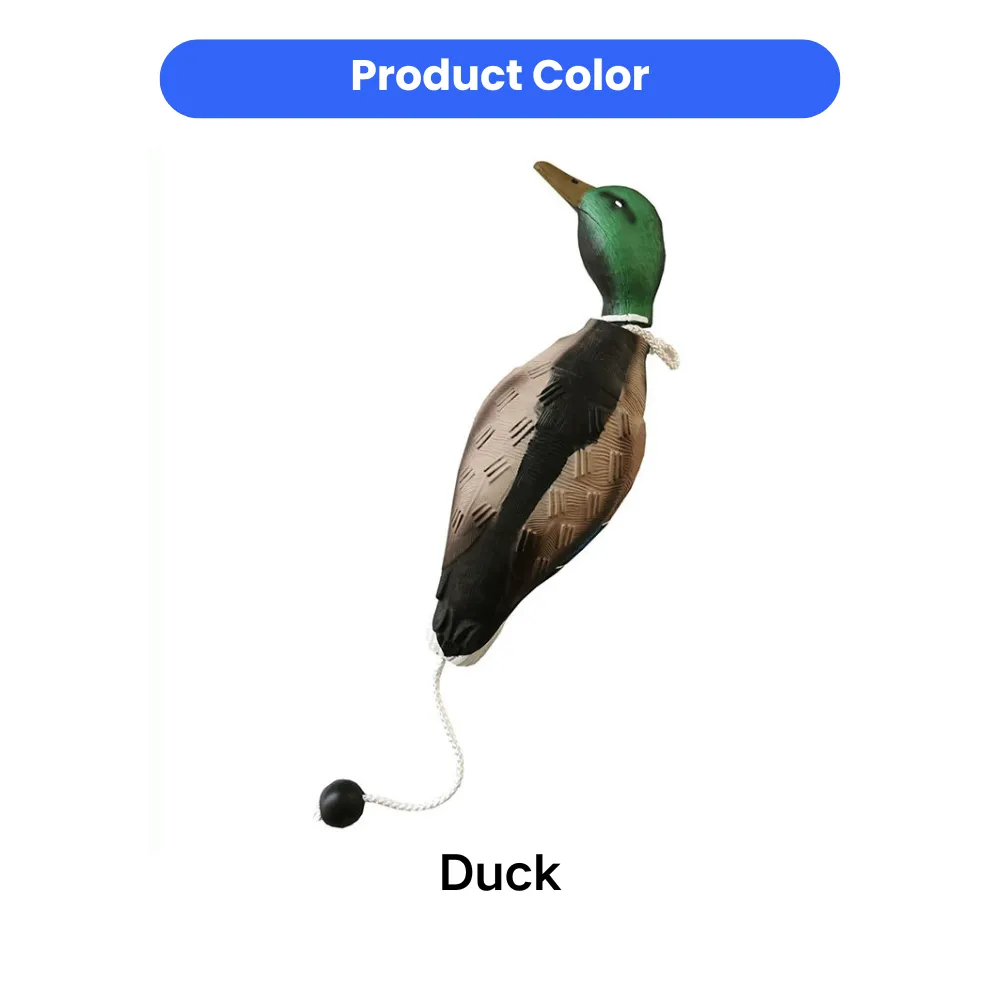 Green head EVA floating duck dog toy color design for interactive fetch and retriever training