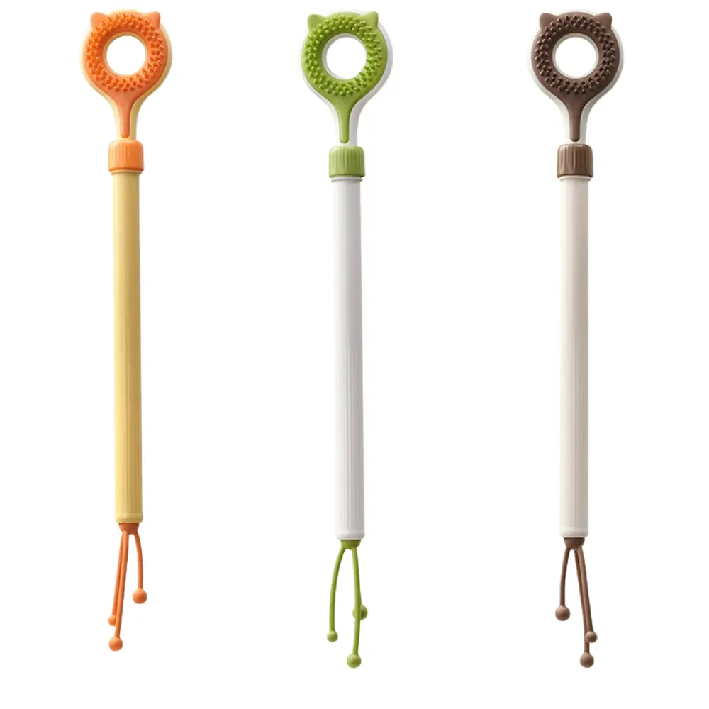 Telescopic Double-Sided Cat Massage Stick for Cats Adjustable double-sided cat massage stick with soft massage head and teaser design for cats