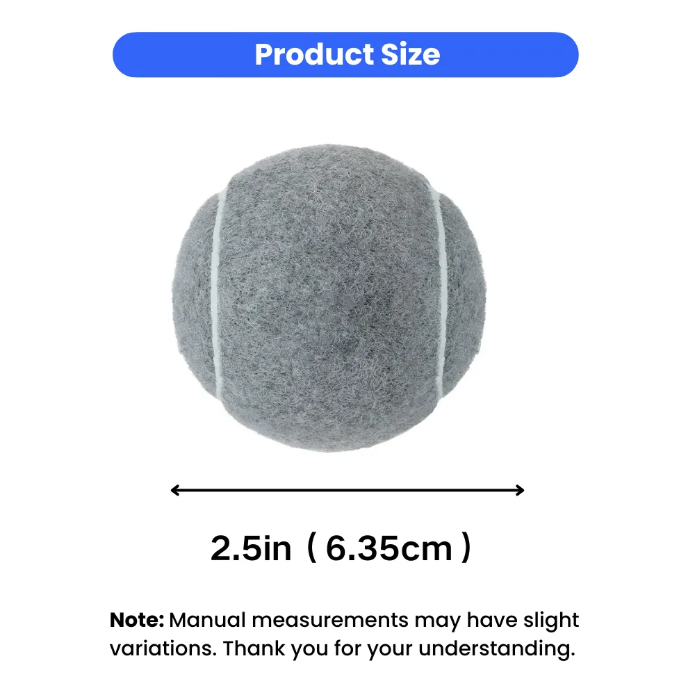 2.5 inch dog dental chew tennis ball size comparison for small medium and large dogs