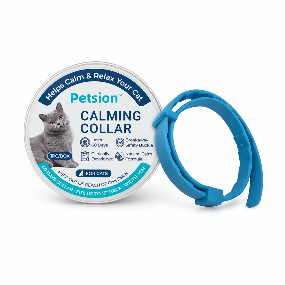 Petsion Cat Calming Collar with Natural Pheromone Formula Petsion cat calming collar with natural pheromone formula for reducing anxiety and stress in cats