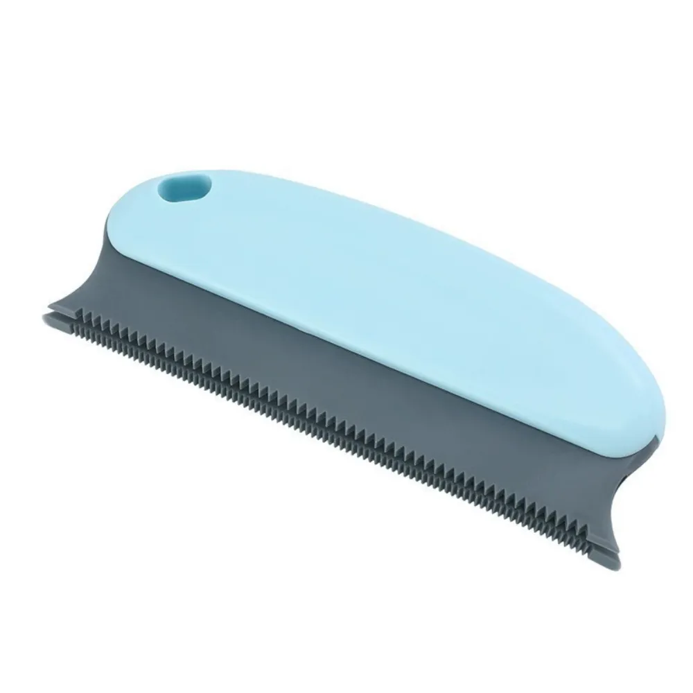 Sky blue reusable lint remover and pet hair cleaning brush for household use