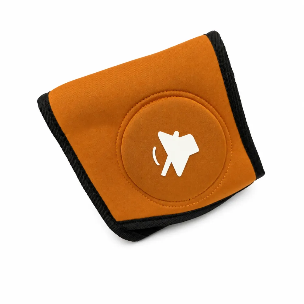 Brown dog ear protection cover for grooming, travel and anxiety relief