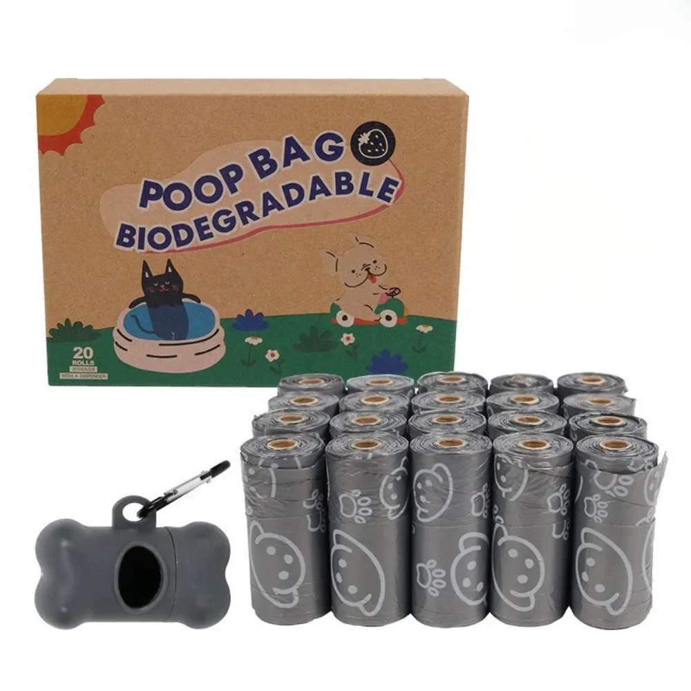 Biodegradable Dog Poop Bags with Dispenser 20 Rolls Bulk Pack 20 rolls biodegradable dog poop bags with dispenser, eco friendly dog waste bags for daily dog walking