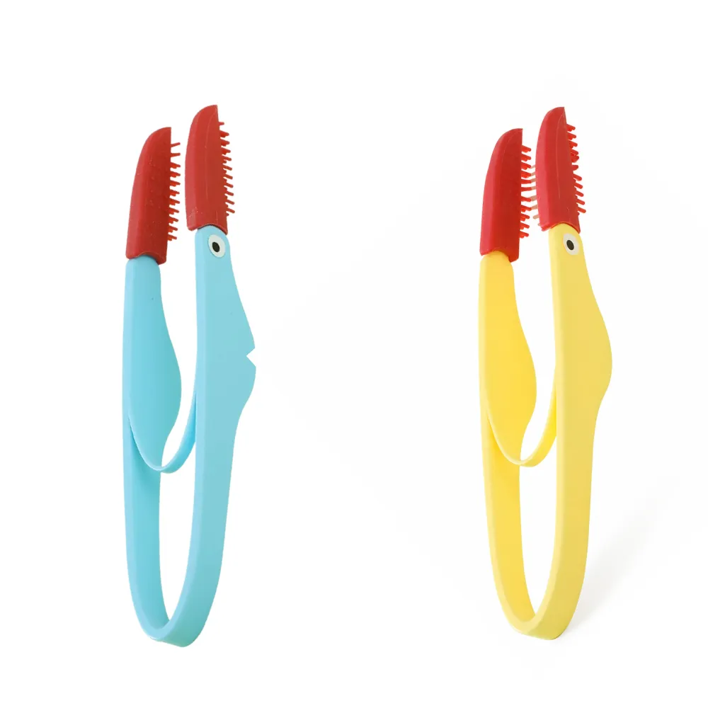 Pet Eye Cleaning Soft Brush for Dogs and Cats Silicone pet eye cleaning brush for dogs and cats with gentle soft bristles for removing eye discharge and tear stains
