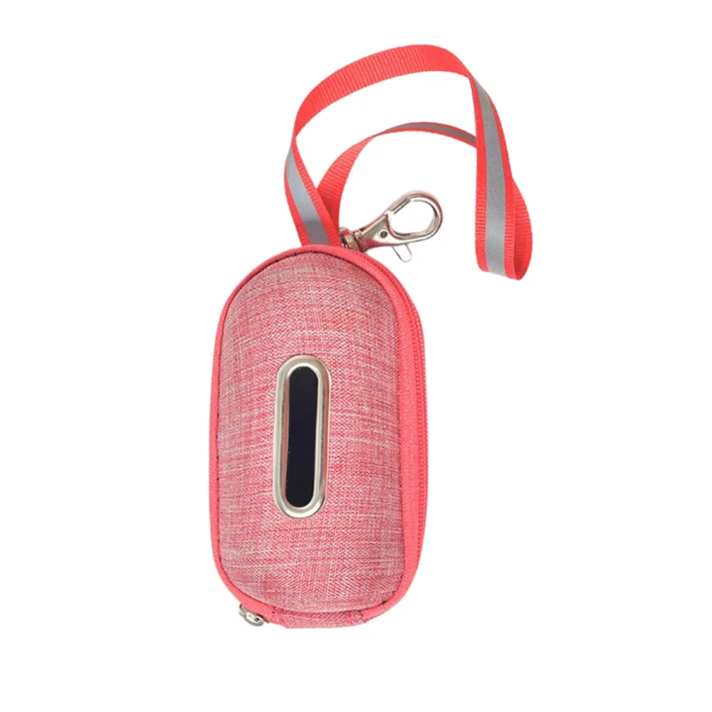 Wholesale Dog Poop Bag Holder with Leash Clip Pink dog poop bag holder dispenser with leash attachment for pet waste bags