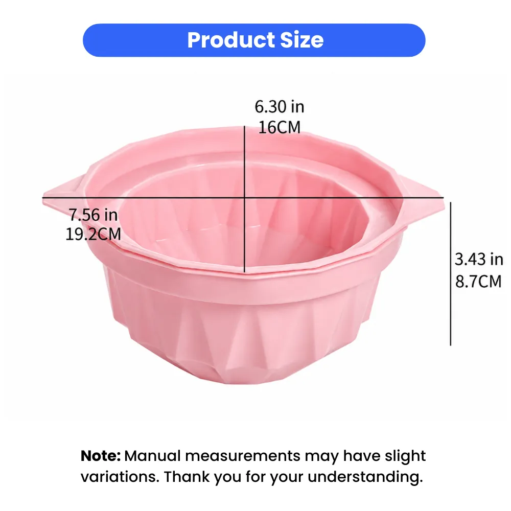 Dog ice bowl mold dimensions 7.56 inch diameter and 3.43 inch height suitable for small and medium pets