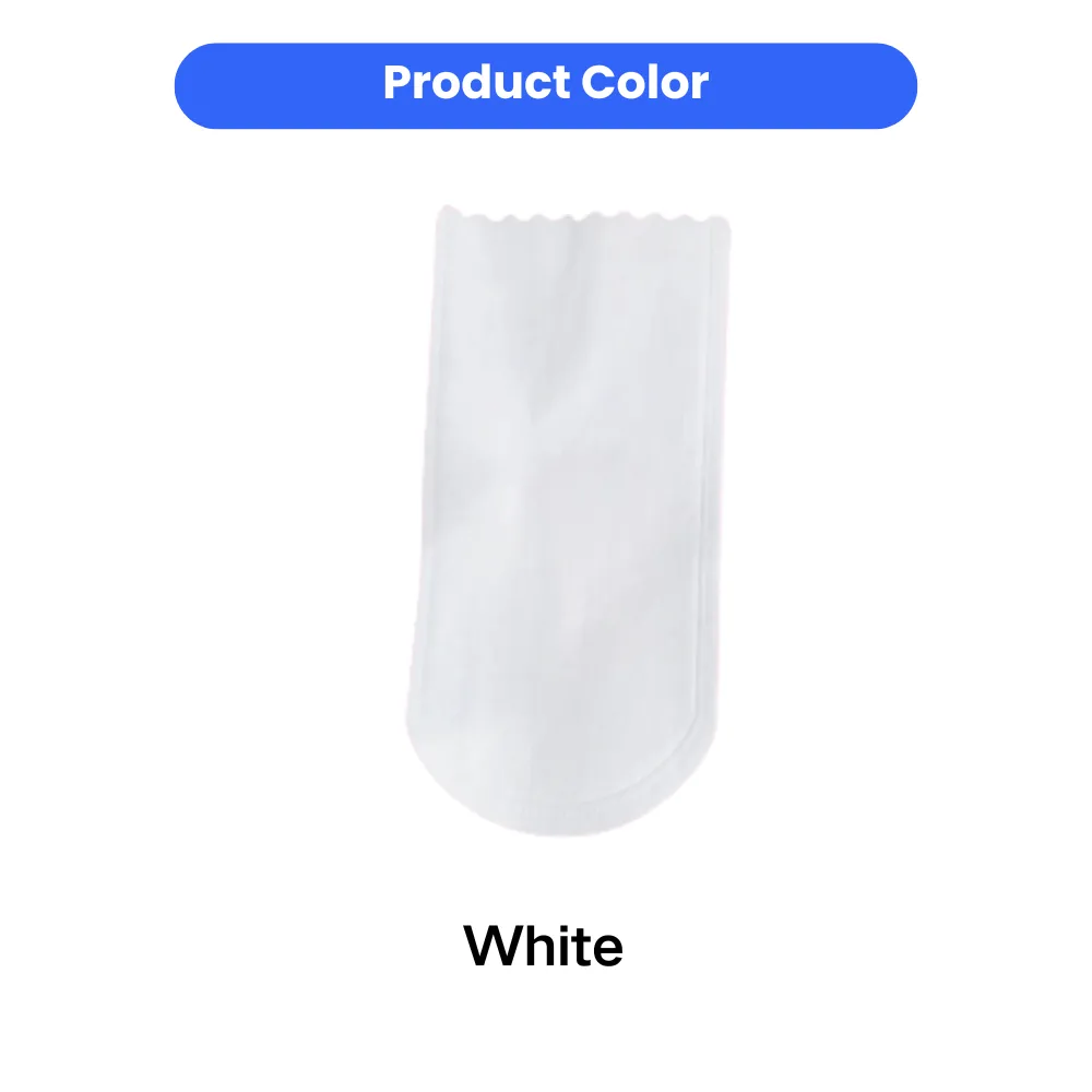 White disposable pet paw covers for dogs and cats