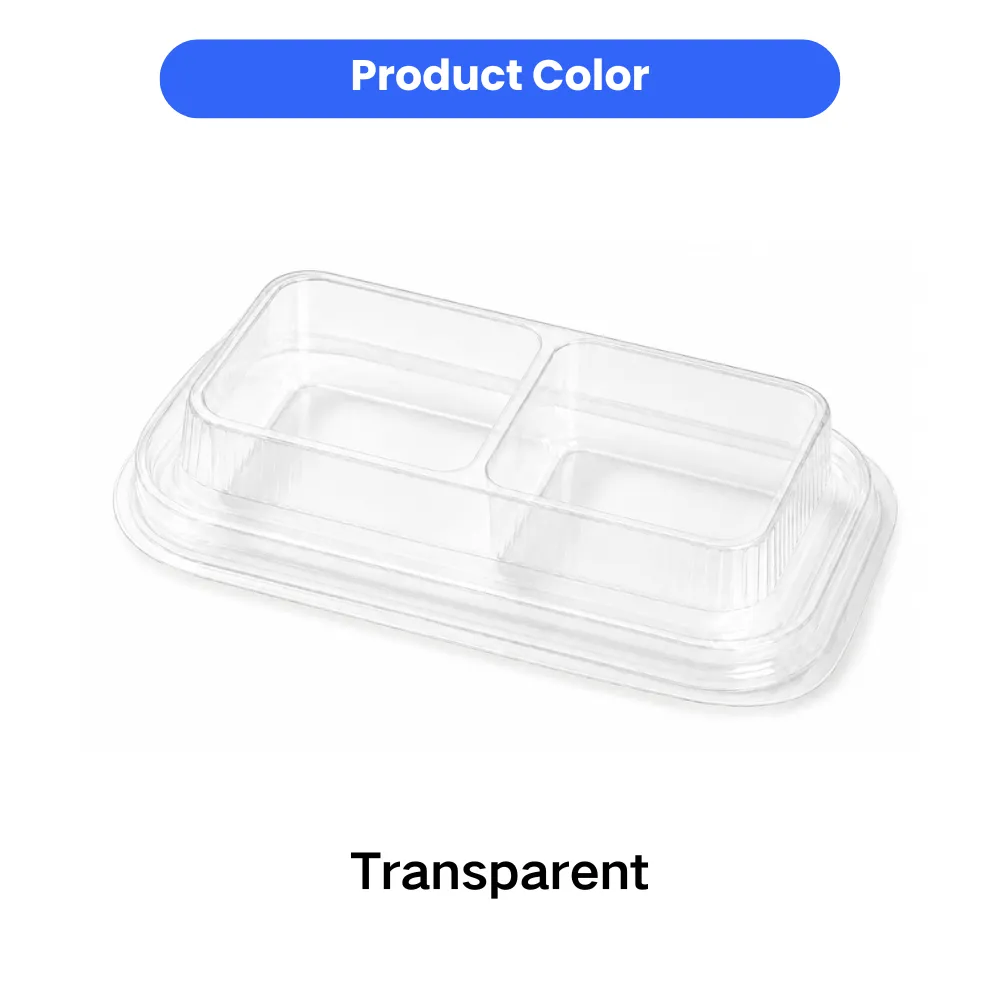 Clear transparent disposable dog bowl shown as the available product color