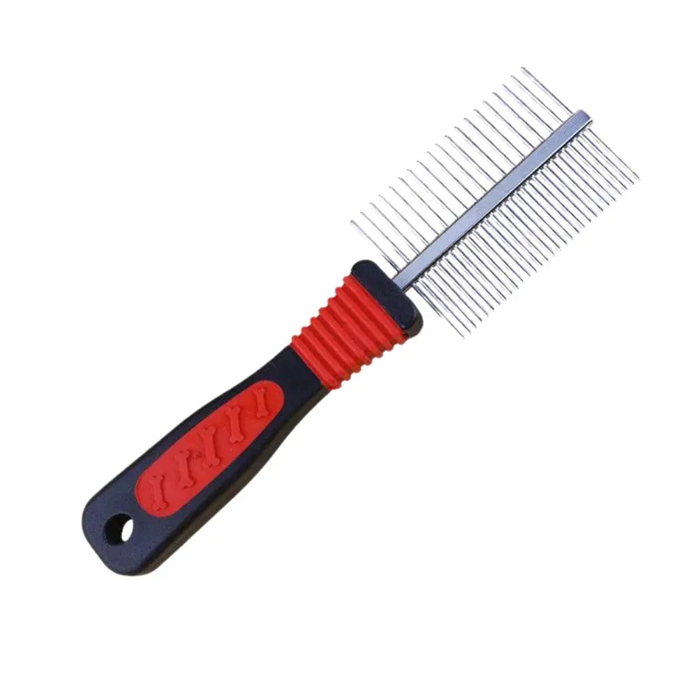 Dual Sided Pet Comb for Dogs and Cats dual sided pet comb for dogs and cats with stainless steel teeth