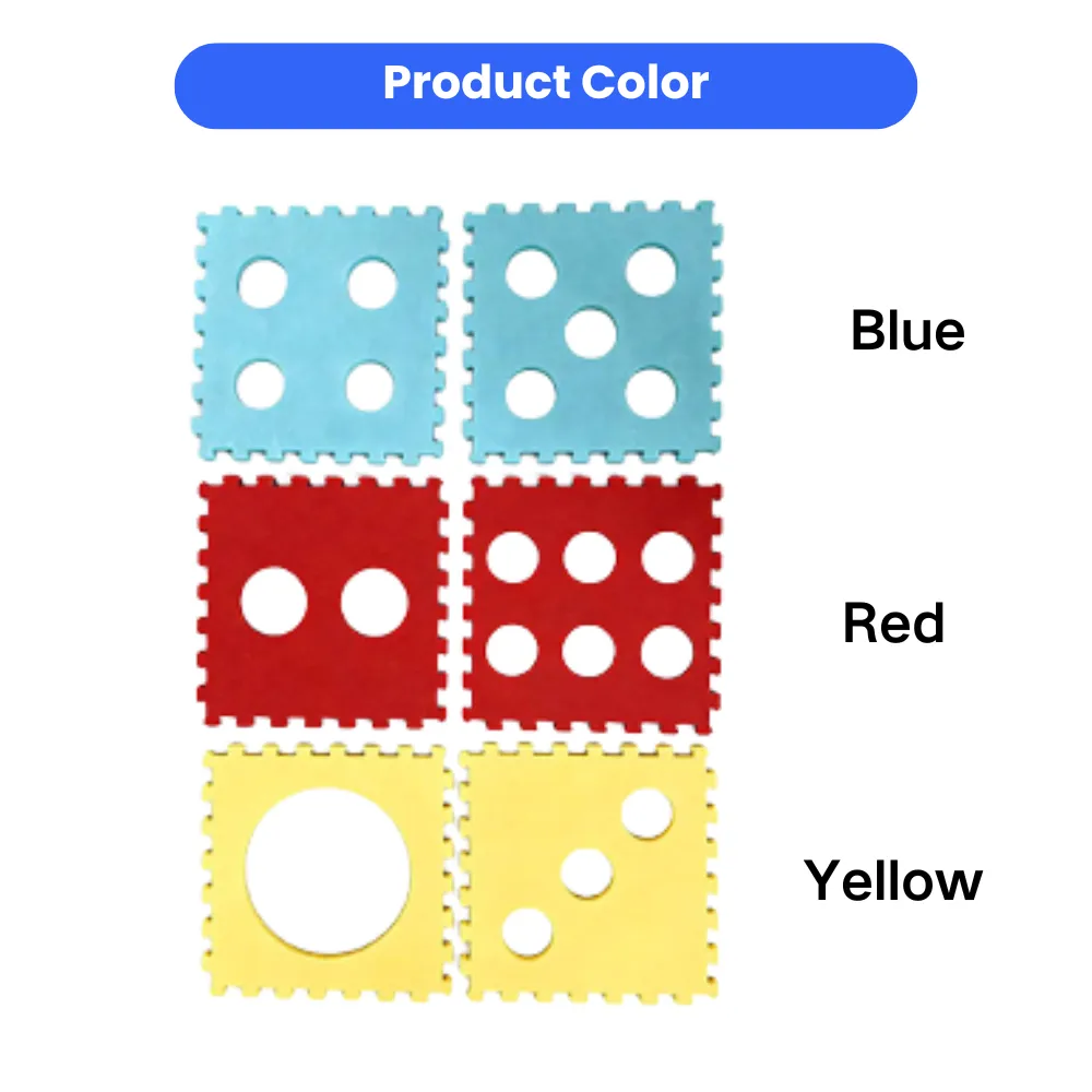 Felt cat tunnel available in blue, red, and yellow color options for pet stores