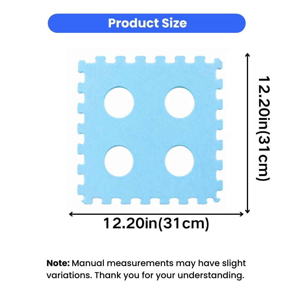 Felt cat tunnel size measurement showing 12.2 inch (31 cm) modular panels for cats